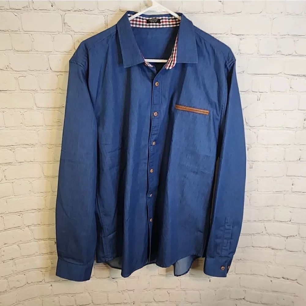 Men's Coofandy longsleeve button-down shirt, size XL